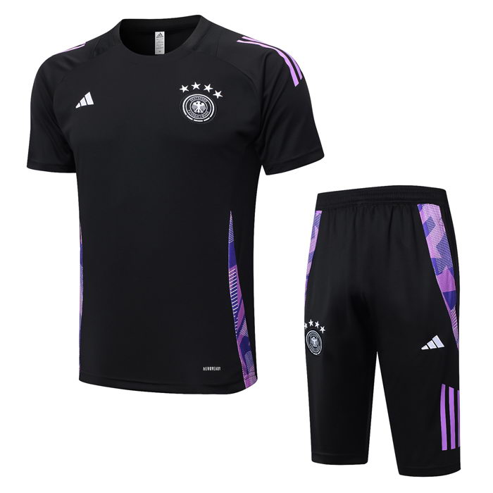Chandal del Alemania Manga Corta 24-25 Negro - Pantalon Corto